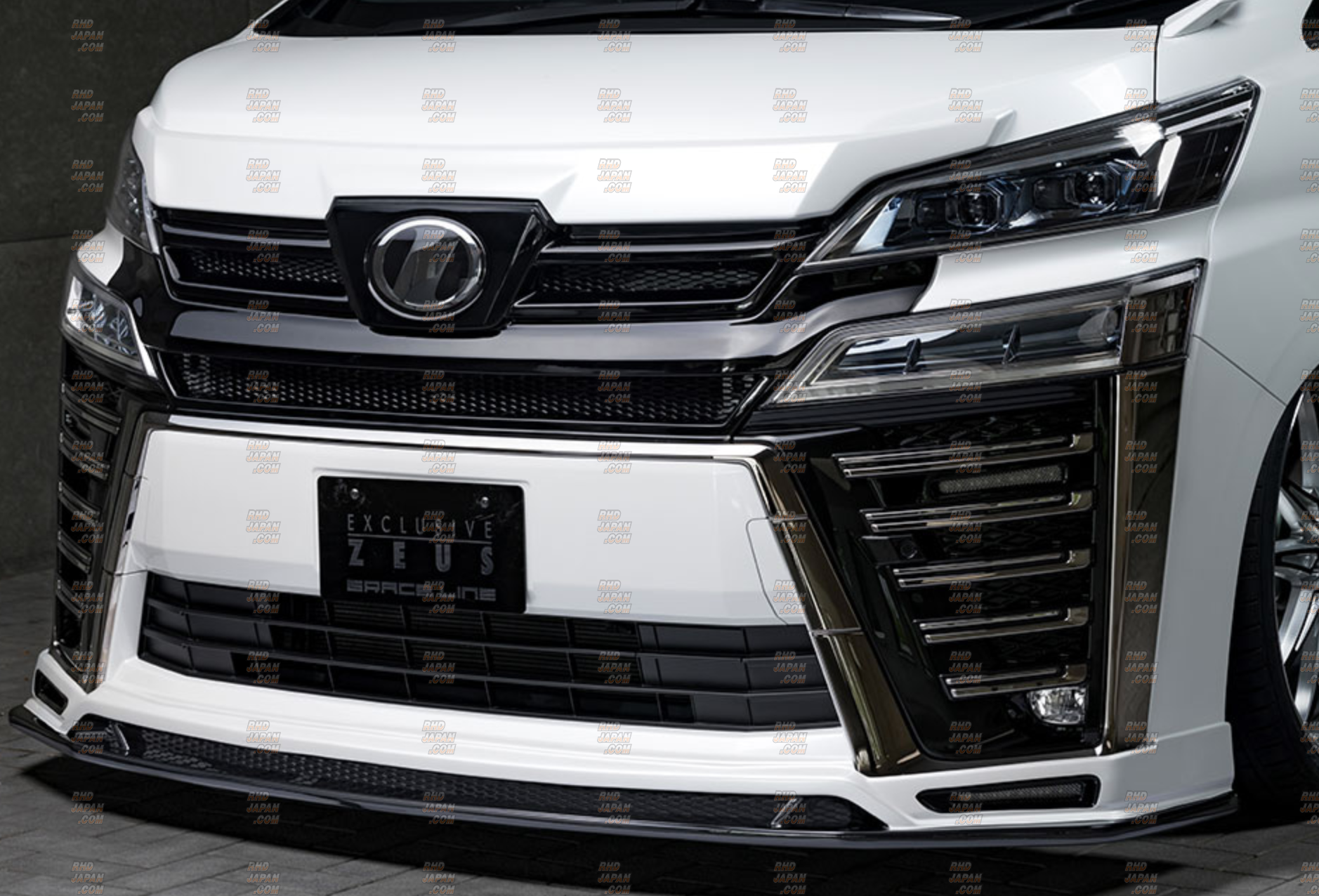 M'z Speed Grace Line Exclusive Zeus Front Half Spoiler - Vellfire GGH30W AGH30W AYH30W ZG/Z Grade Kouki Model